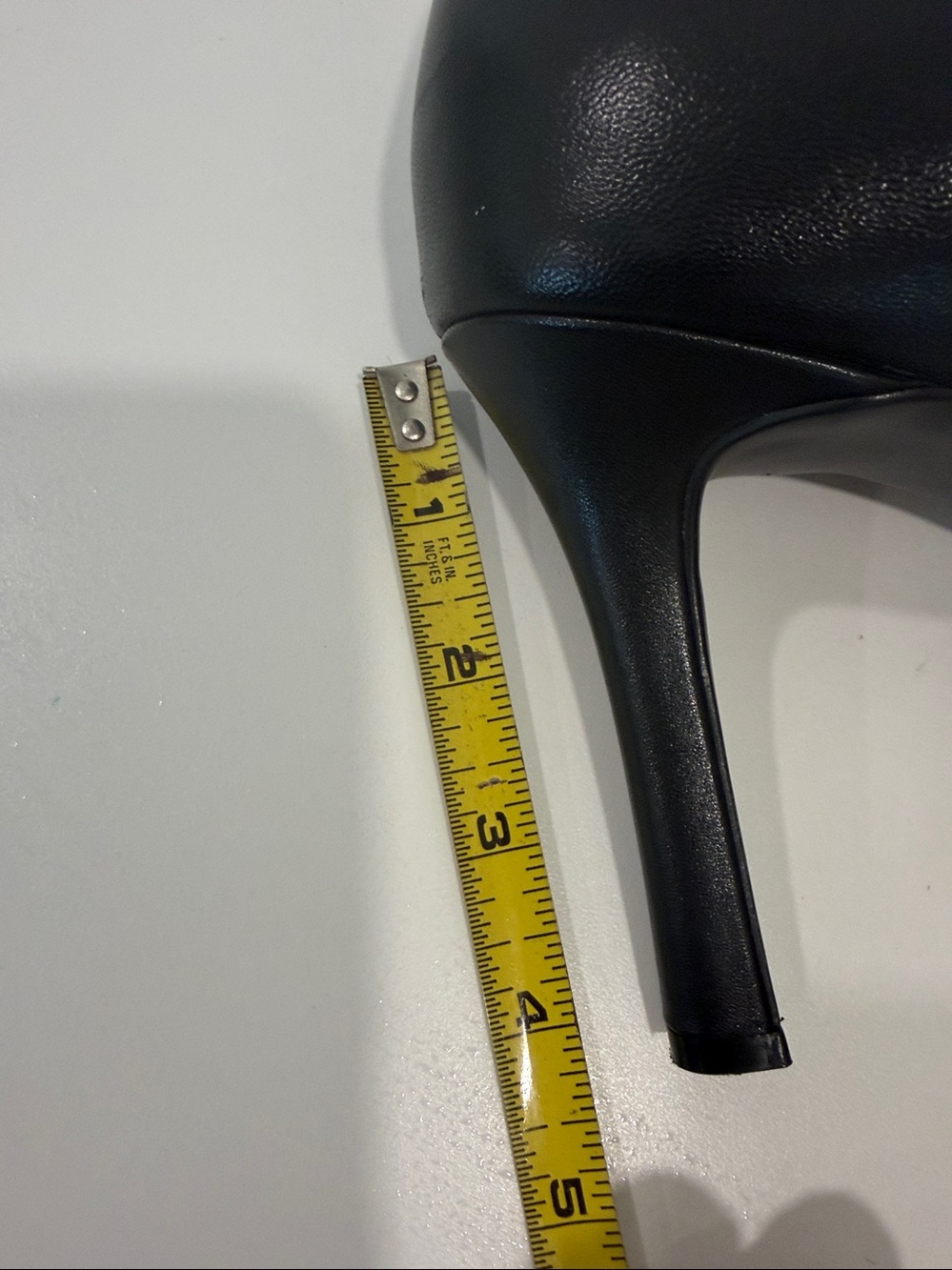 Naturalizer Black Leather Round-Toe Platform Pumps - Picture 8 of 9